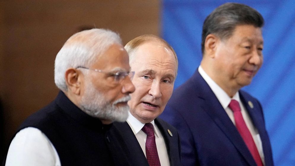 এসসিও সম্মেলনে শি-মোদি-পুতিন, আলোচনায় যুদ্ধ ও বাণিজ্য