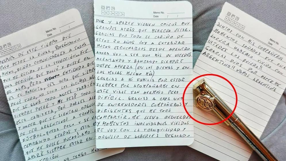 মেসির বিদায়ী চিঠিতে আবেগ, নজর কাড়ল হ্যারি পটার কলম