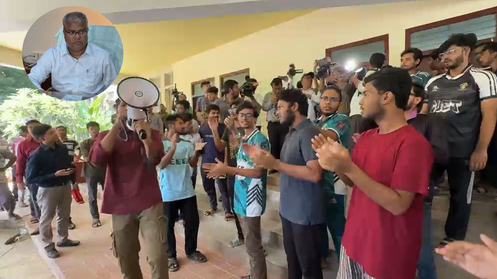 প্রায় ২২ ঘণ্টা ধরে কার্যালয়ে অবরুদ্ধ চুয়েটের নতুন উপাচার্য